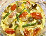 混ぜてチン♪簡単ごはんの卵蒸しカレー風味作り方4写真