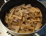 ボリューム副菜☆豚肉＆こんにゃく＆メンマ作り方5写真