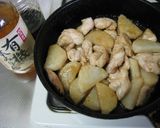 鶏肉と長芋の照り煮作り方5写真
