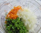 野菜たっぷり！ふわふわ照り照りハンバーグ作り方1写真