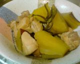 サツマイモと鶏肉の塩昆布煮作り方7写真