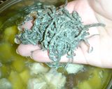 サツマイモと鶏肉の塩昆布煮作り方5写真
