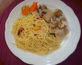 栗ときのこと鶏のクリーム煮作り方4写真