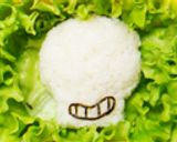 ホラーマンのおにぎり✿キャラ弁作り方2写真
