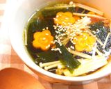 ✿えのきとわかめのピリ辛スープ✿作り方5写真