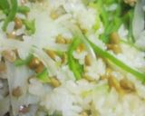 納豆ピザライス～15分レシピ～作り方2写真