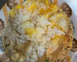レンジ簡単クリーミーチャプチェ味炒飯弁当作り方9写真