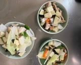 肉無チクワ洋風梅ウスター照り味野菜炒め作り方10写真