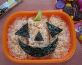 お弁当箱を大胆に使ったハロウィンごはん作り方5写真