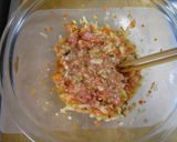 ＊りんご入り甘酢あん＊肉団子作り方1写真