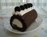ブラックココアのロールケーキ作り方11写真