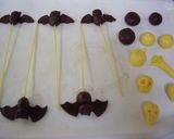 ハロウィンケーキにコウモリクッキーピック作り方5写真