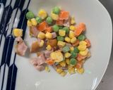 全てレンジ洋風味噌デミ味炒飯弁当作り方2写真