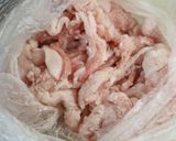 やみつき♡豚こまと蓮根のコチュマヨ炒め作り方1写真