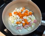かぼちゃなど余り野菜で具沢山！簡単ミルクスープ作り方3写真