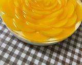 桃缶でバラのレアチーズケーキ作り方10写真