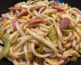 キムチ焼きうどん作り方5写真