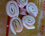 スキマおかず　チーズとハムのクルクル巻作り方4写真