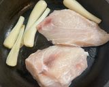 カジキとエシャロットのバター焼き作り方1写真