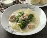 鶏肉とブロッコリーのシチュー作り方8写真