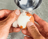 95℃ 「出汁しょうゆ」半熟煮卵作り方21写真