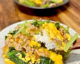 小松菜と卵の中華あんかけ丼作り方4写真