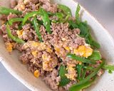 ひき肉ピーマン卵🥚ご飯のお供作り方4写真