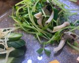 ひらたけと豆苗のナムル☆レンチンレシピ作り方4写真