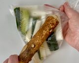 袋で簡単🥒きゅうりと長芋のわさび醤油和え作り方6写真