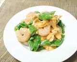 スナップえんどうと海老の和風マヨ炒め作り方6写真