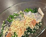 ほうれん草と鮭のパン粉焼き作り方5写真
