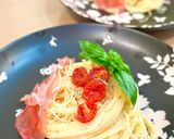 田中家のセミドライトマトの冷製パスタ作り方9写真