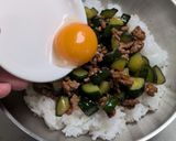 韓国風きゅうりそぼろ丼作り方5写真