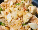 アスパラ＆トマト缶の生玉オムライス作り方2写真