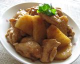 鶏肉と長芋の照り煮作り方7写真