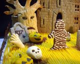 ハロウィンヴィレッジのパンプキンケーキ作り方2写真