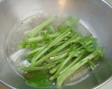 からし菜のお浸し作り方1写真