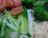 ☆温or冷どちらでもＯＫ！サラダうどん☆作り方1写真