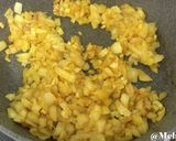 モルグ・ラーイェ・ポロウ　鶏肉の重ねご飯作り方2写真