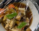 年越しにレンジ野菜あんかけ中華柚子湯豆腐作り方20写真