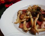ベーコンとしめじのにんにく醤油炒め作り方5写真