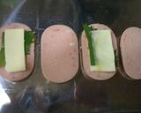 お弁当♬♫ お魚バーグのチーズサンド作り方2写真