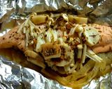 鮭とトローリ玉ねぎのバター焼き作り方6写真