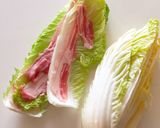 白菜と豚バラを重ねた☆ごまみそ鍋作り方1写真