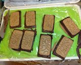 生チョコカラメルシナモンビスケットサンド作り方6写真