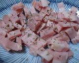 チーズとベーコンで簡単ご飯作り方1写真