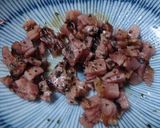チーズとベーコンで簡単ご飯作り方4写真