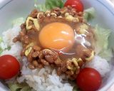 包丁まな板不要!たまご納豆温サラダごはん作り方3写真