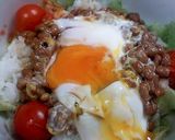 包丁まな板不要!たまご納豆温サラダごはん作り方5写真