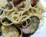 なすとしめじとソーセージでパスタ♪作り方5写真